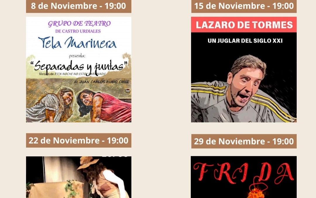 El Ayuntamiento de Colindres acoge un ciclo de teatro durante el mes de noviembre