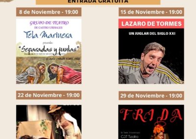 El Ayuntamiento de Colindres acoge un ciclo de teatro durante el mes de noviembre